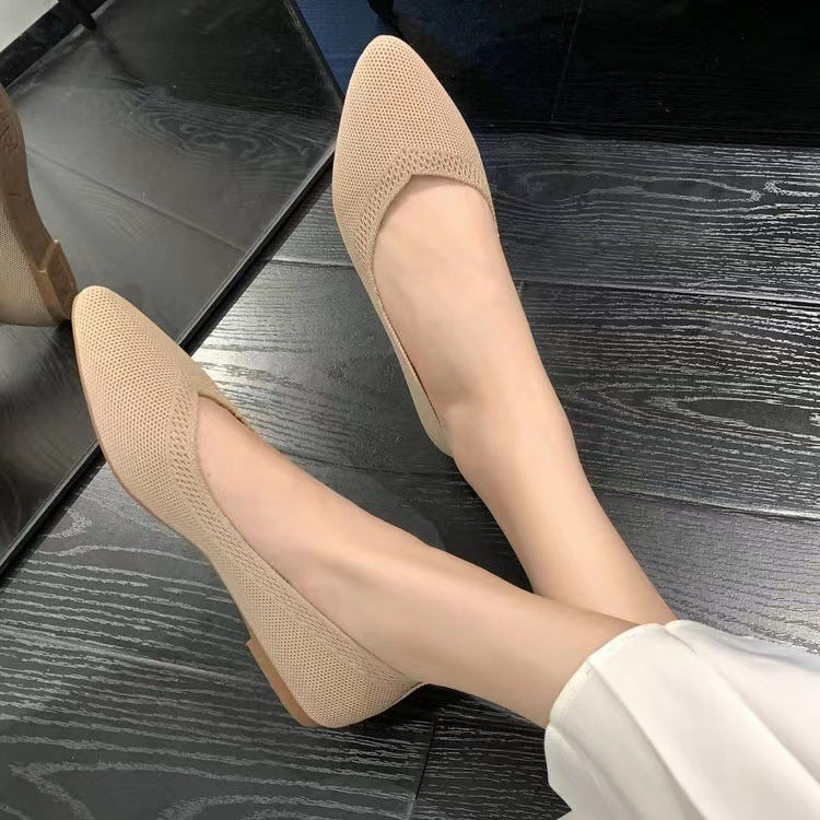Dames Ballerines en dentelle tricot respirante Chic und Stil