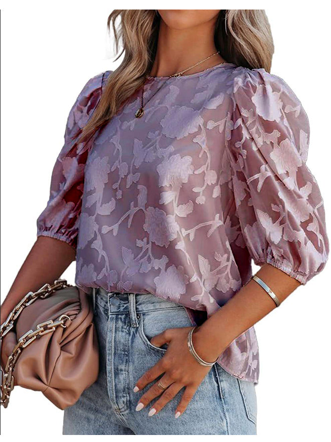 Dames blouson brodé de fleurs Chic und Stil