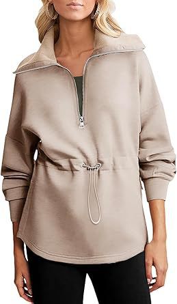 Pull à capuche décontracté pour femmes avec réglage pratique par cordon Chic und Stil