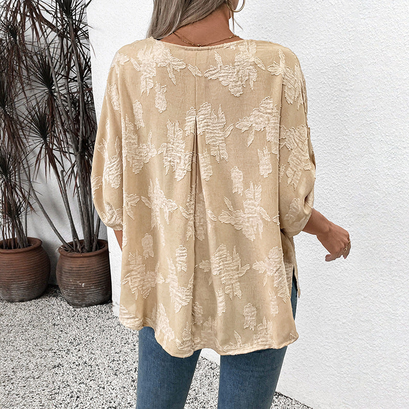 Blouse texturée décontractée pour femmes Chic und Stil