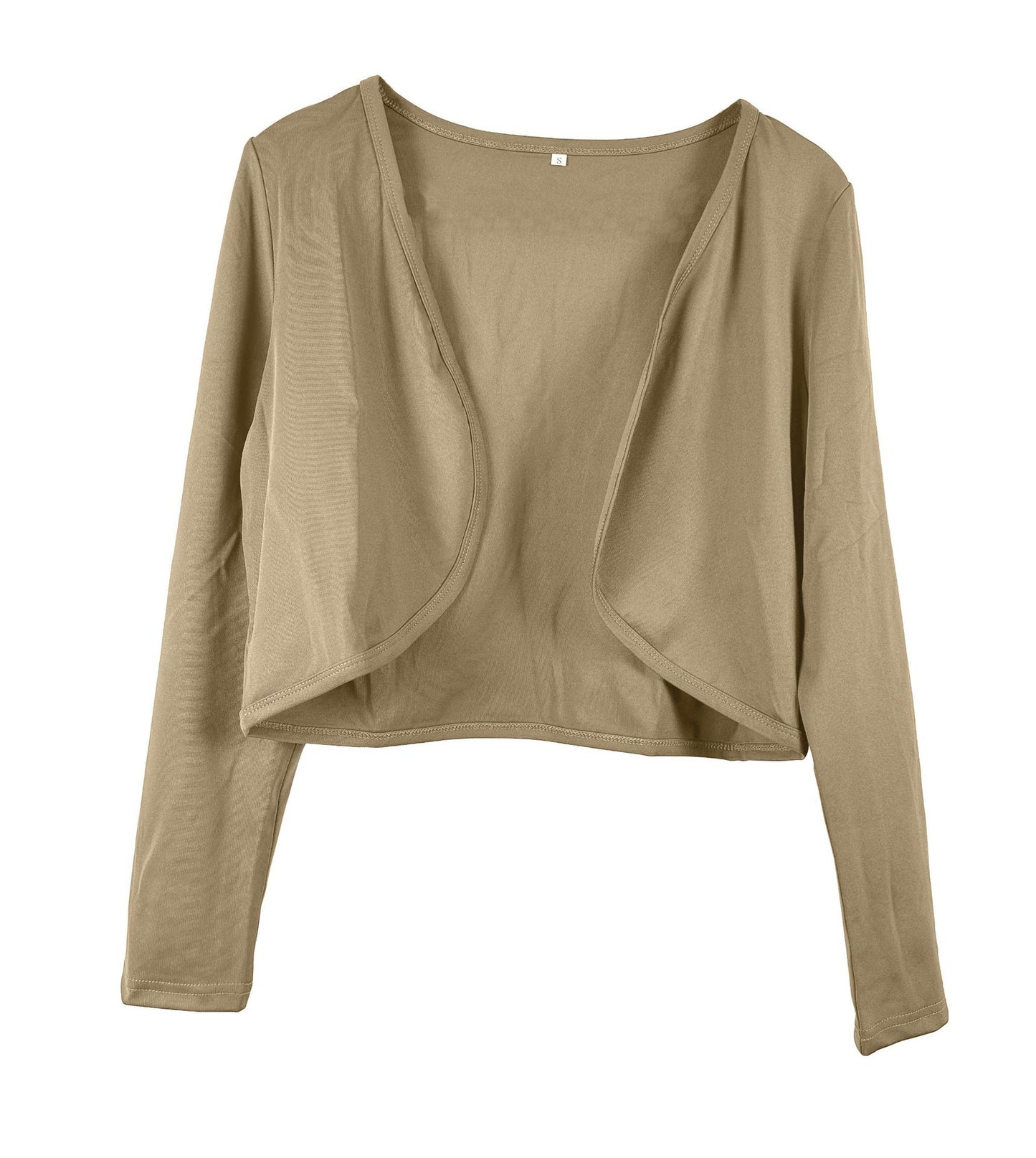 Cardigan court pour femme avec coupe ouverte et manches longues Chic und Stil