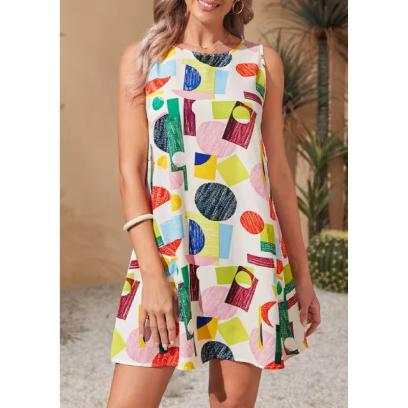 Robe shift sans manches décontractée pour femmes Chic und Stil