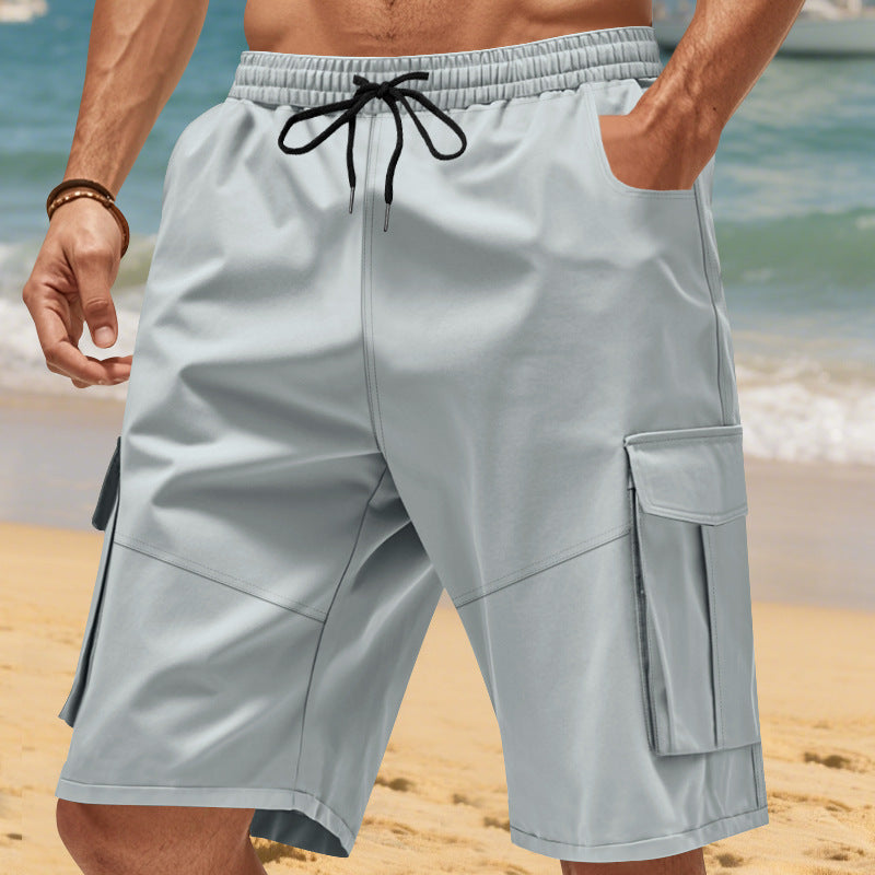 Shorts cargo pour homme avec poches latérales pratiques et taille élastique Chic und Stil