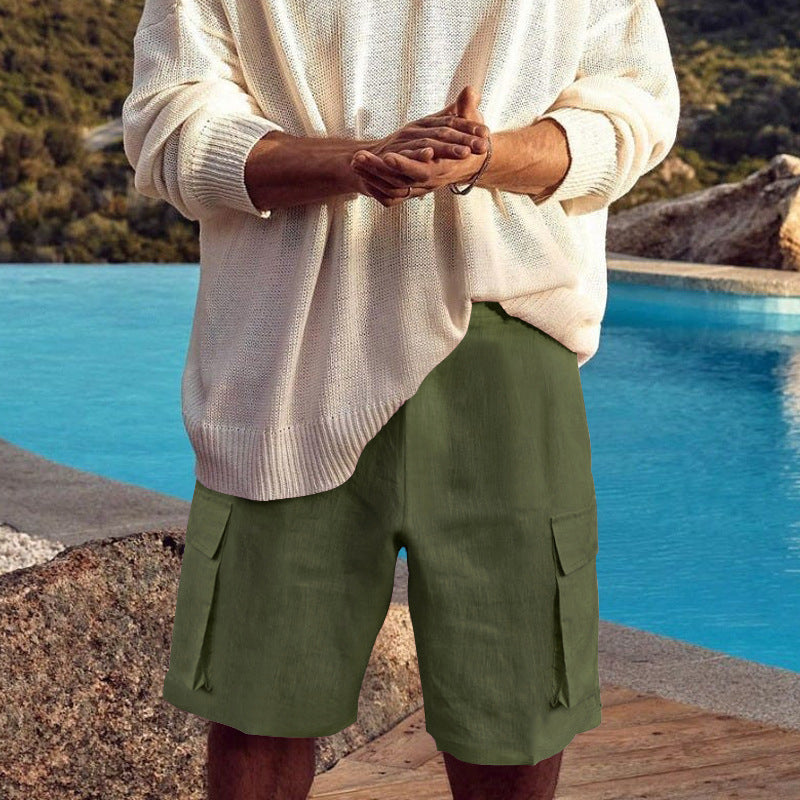 Shorts cargo décontractés pour hommes avec poches latérales pratiques et coupe confortable Chic und Stil