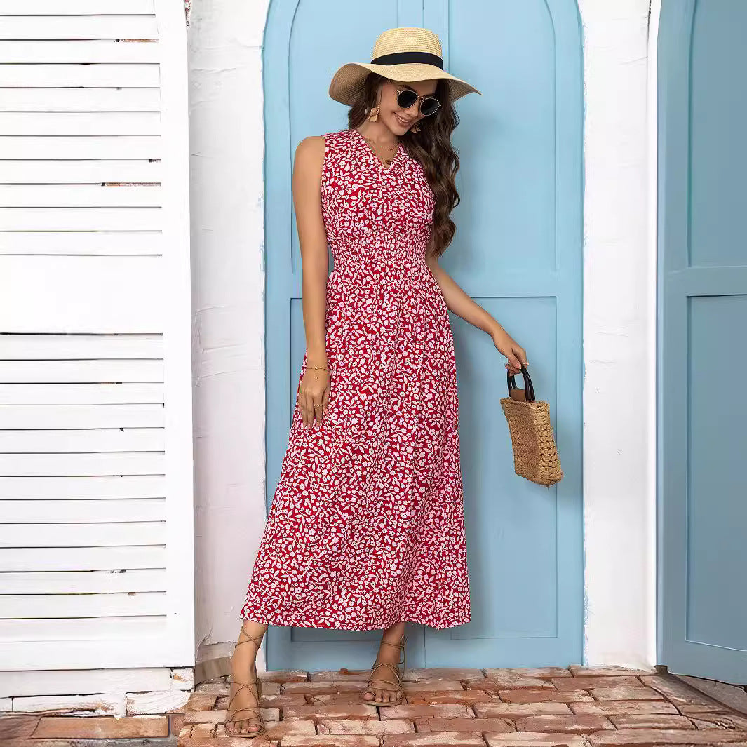 Robe maxi à fleurs pour femmes Chic und Stil 1751507311