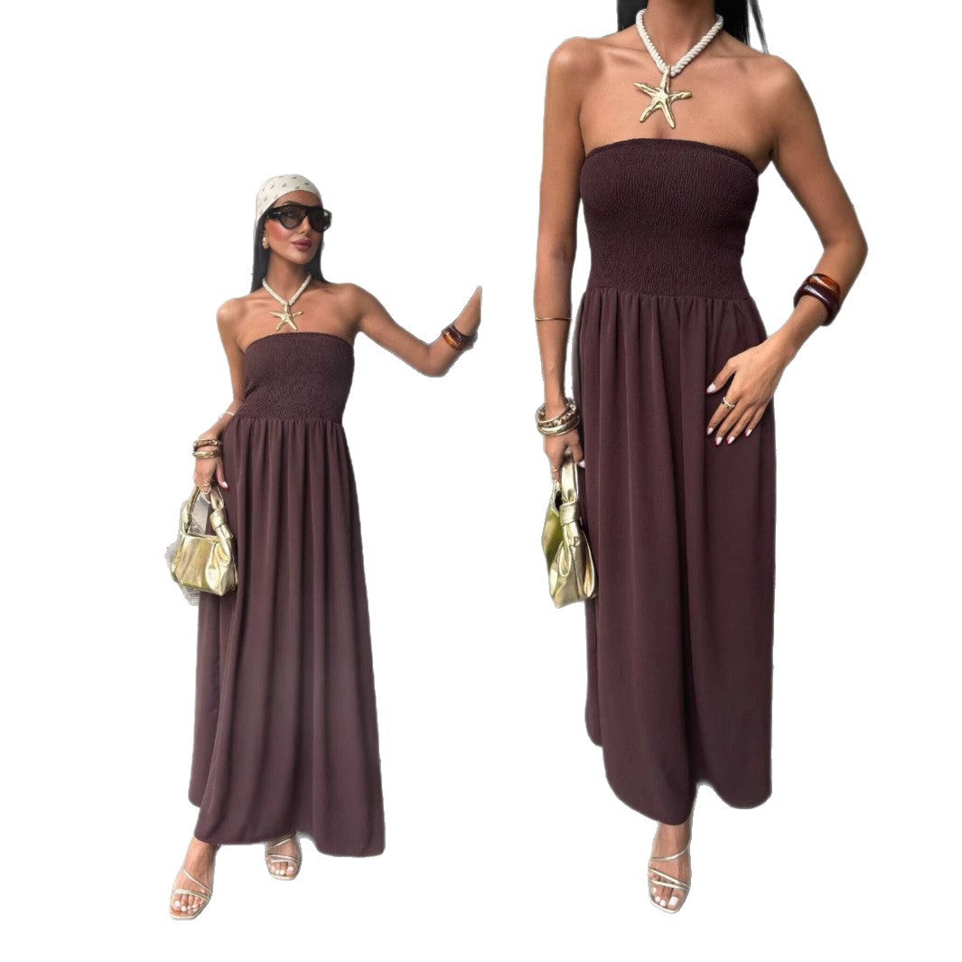 Robe maxi sans épaules Chic und Stil pour dames