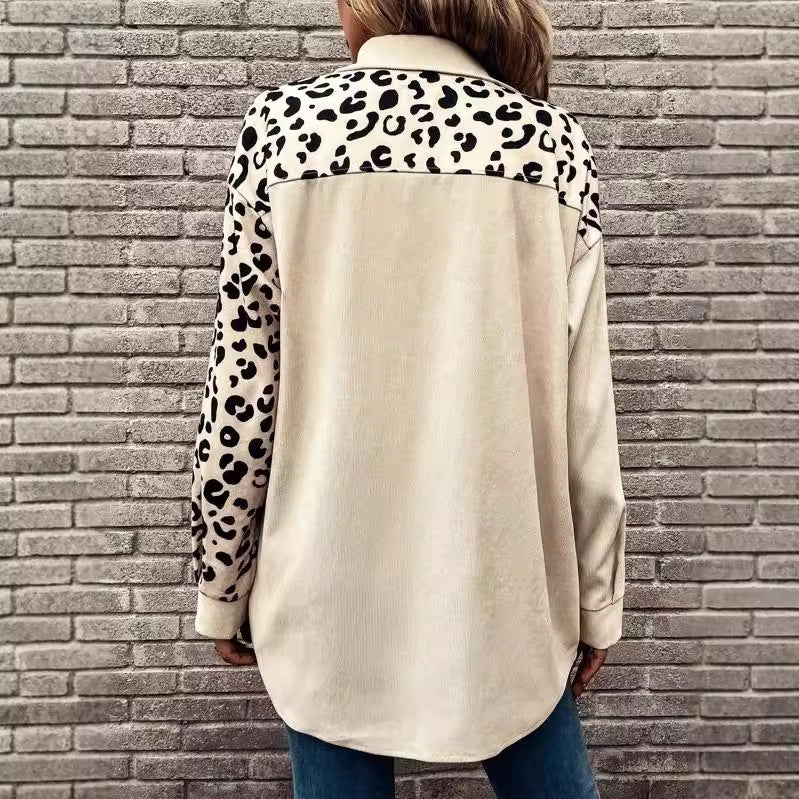 Chemise overshirt léopard pour femmes Chic und Stil