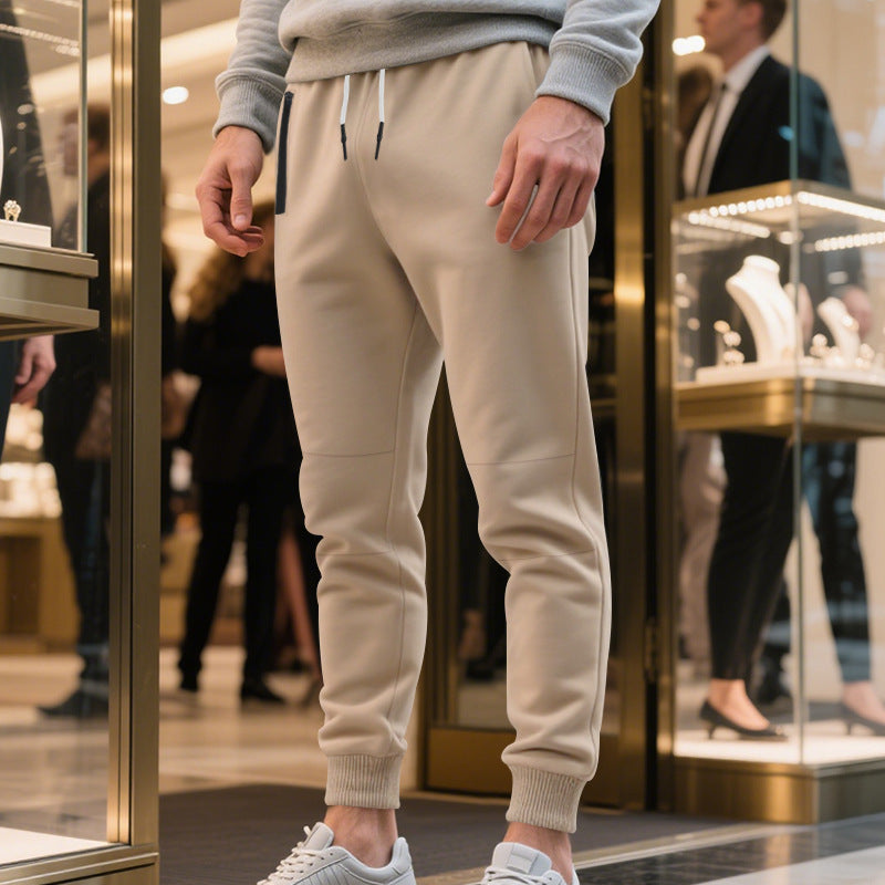 Pantalon de jogging de loisirs pour hommes avec taille élastique et matériau régulateur d'humidité Chic und Stil