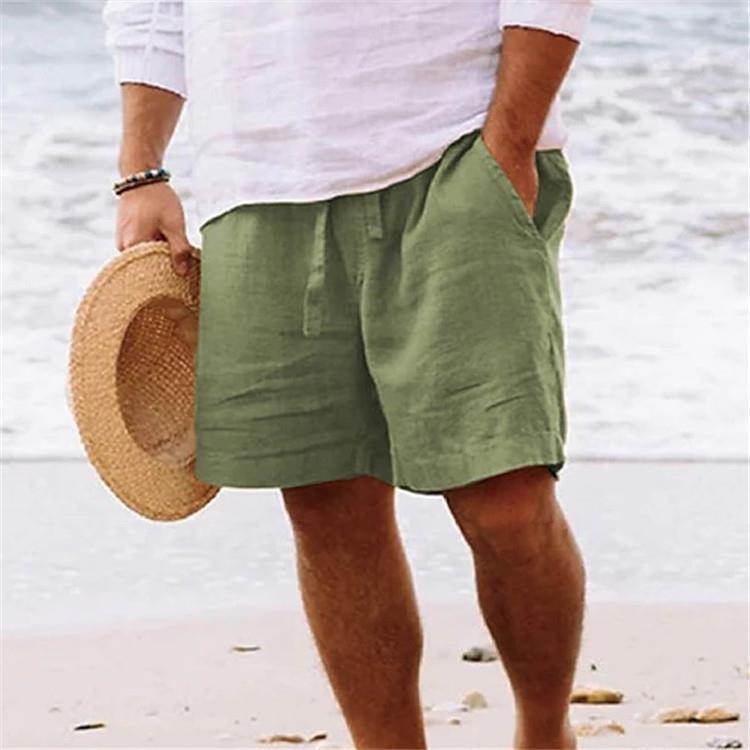 Pantalons de loisirs légers pour hommes en lin respirant Chic und Stil