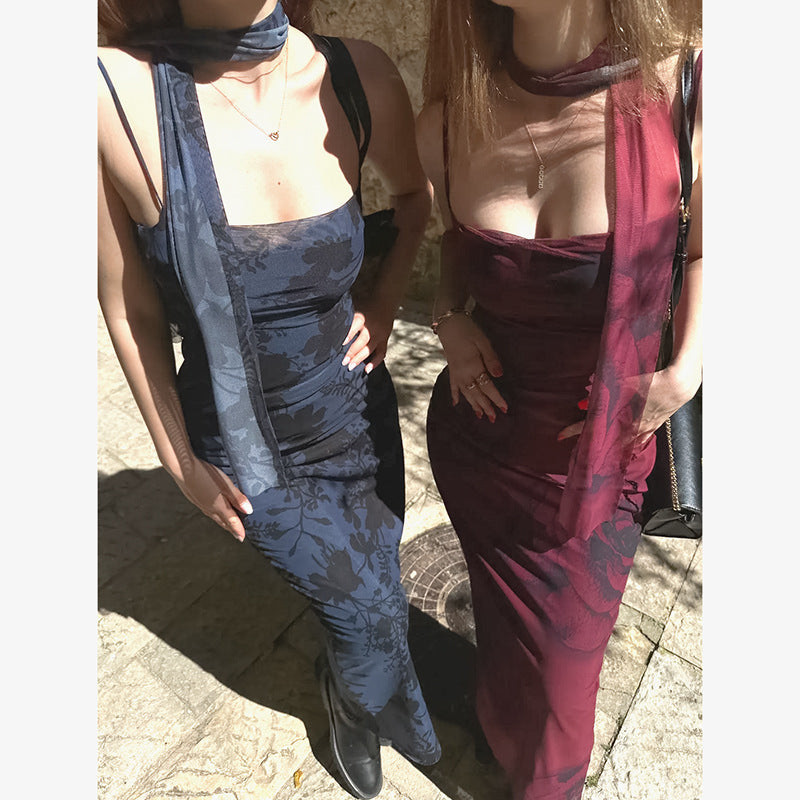 Robe Maxi Florale pour Femme Chic und Stil