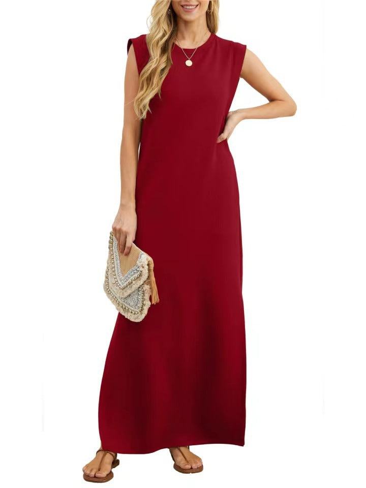 Robe maxi confortable pour femmes en matériau doux avec une coupe étroite Chic und Stil