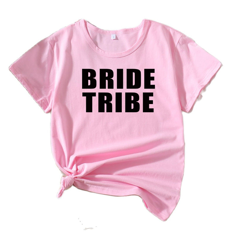 T-shirt graphique de loisirs pour femmes Brauttribe Chic und Stil