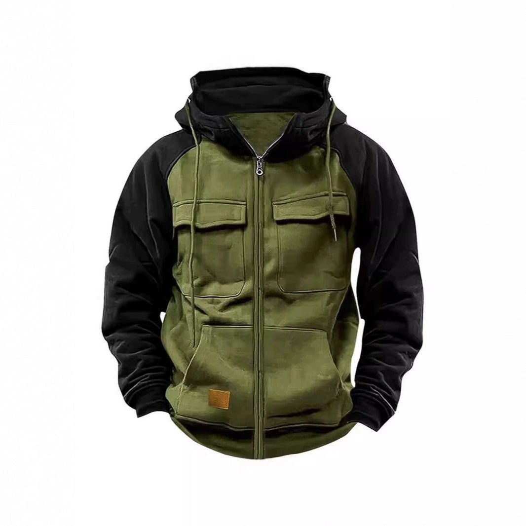Veste à capuche sportive pour hommes avec poches pratiques et fermeture éclair Chic und Stil