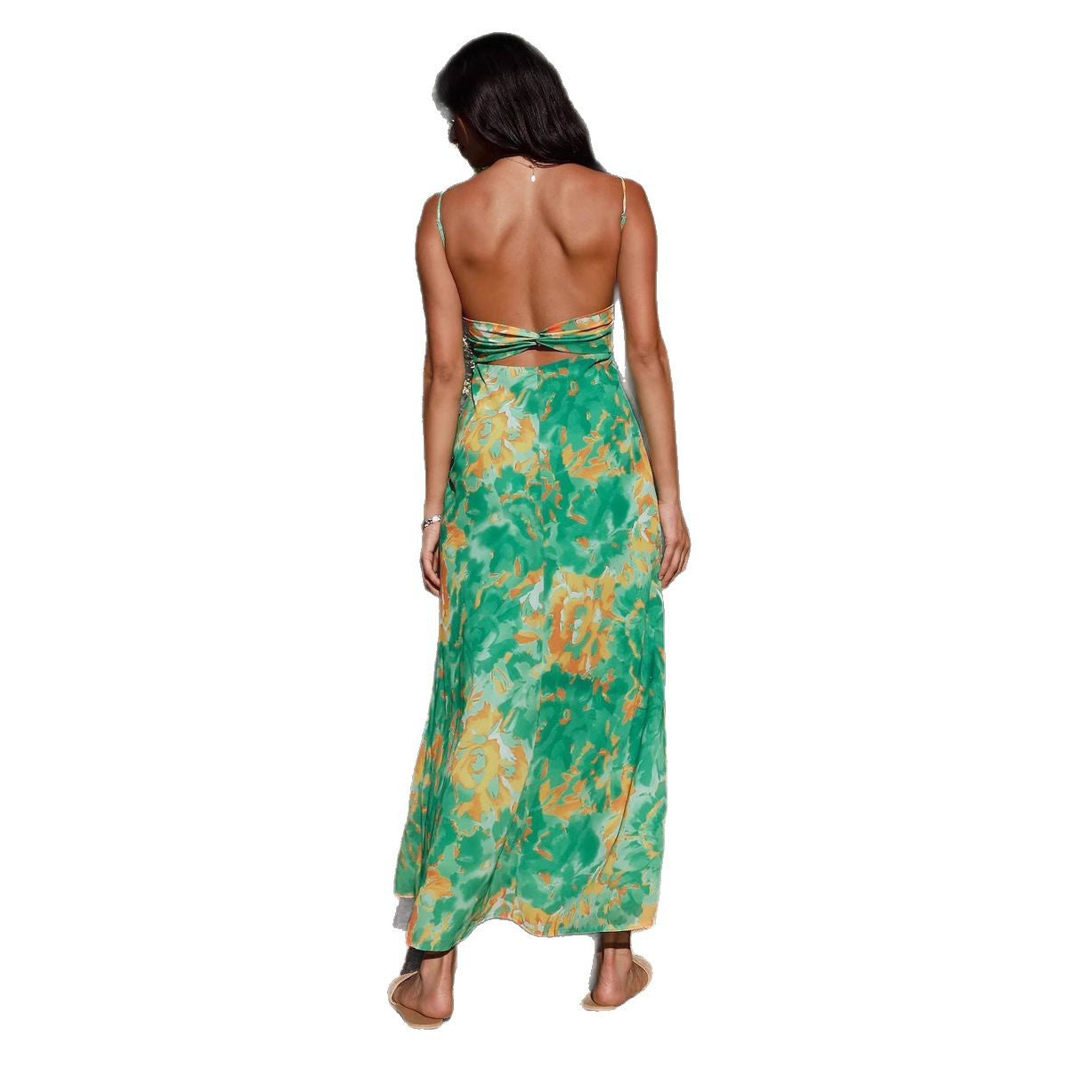 Robe Maxi Imprimé Floral Chic und Stil