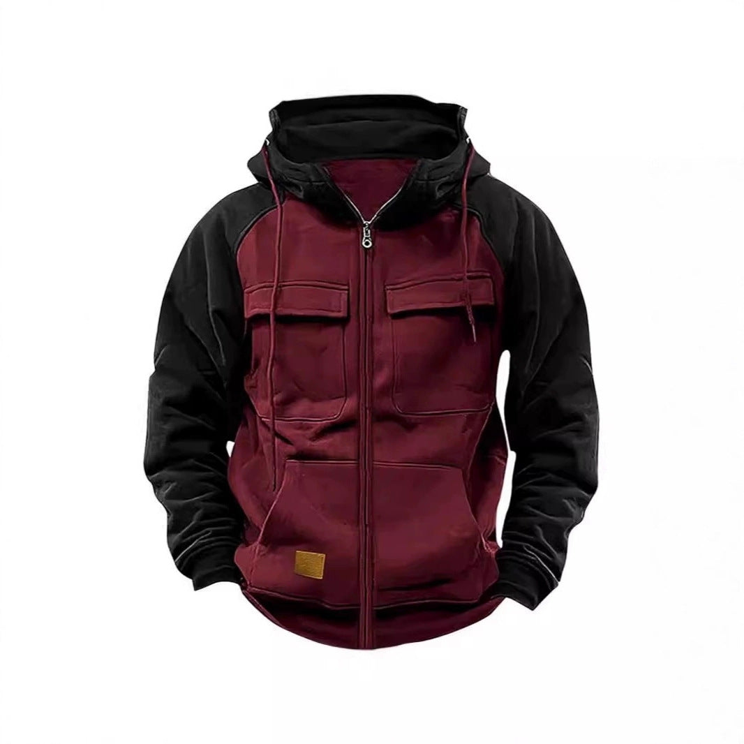 Veste à capuche sportive pour hommes avec poches pratiques et fermeture éclair Chic und Stil