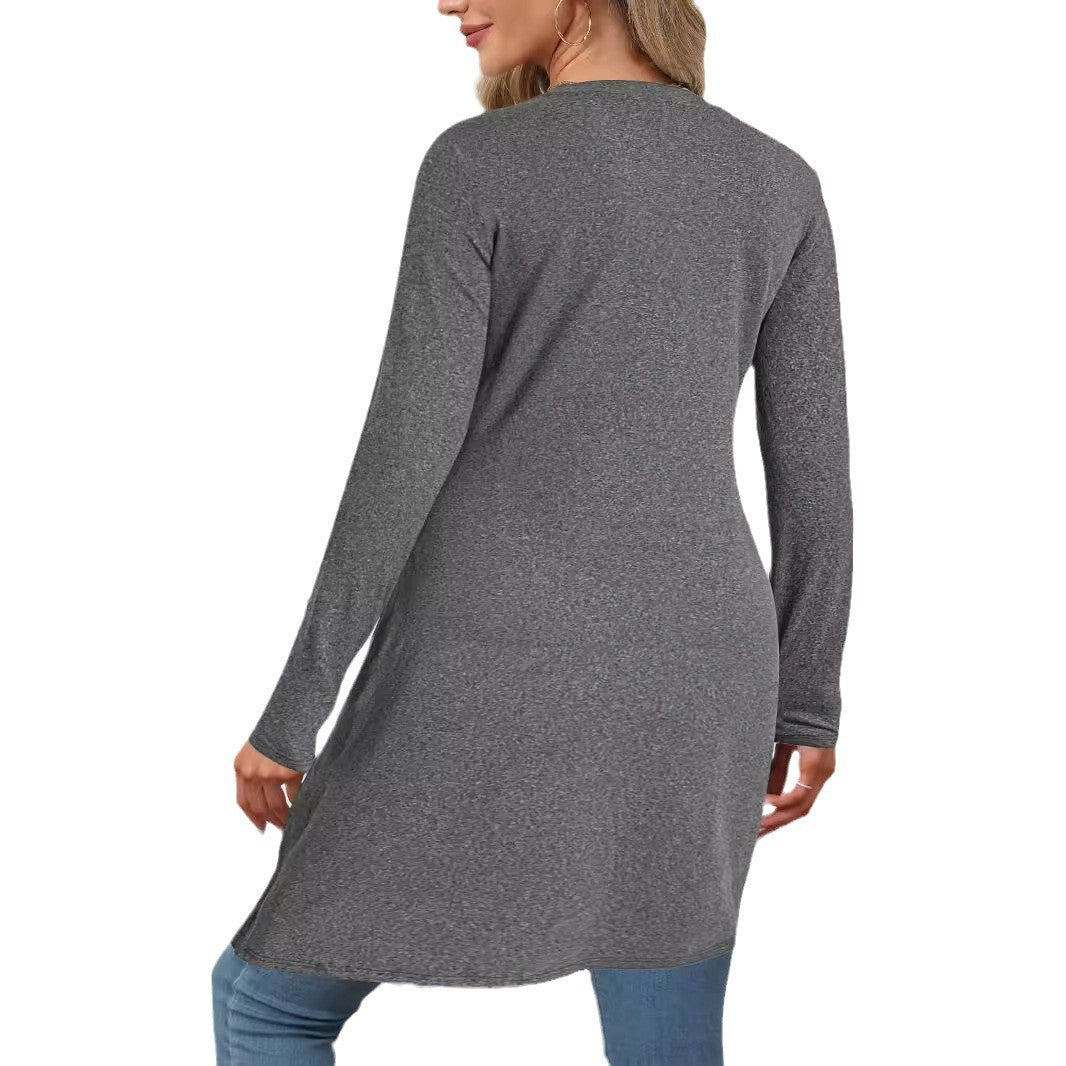 Chemise à manches longues asymétrique pour femmes Chic und Stil