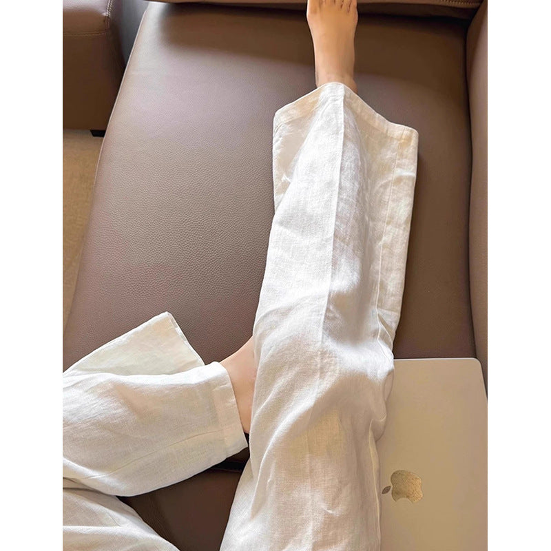 Pantalons d'intérieur en lin léger pour femmes Chic und Stil