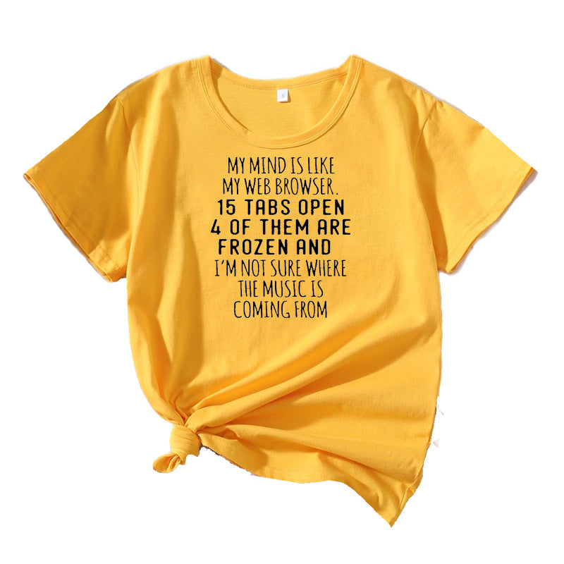 T-shirt graphique décontracté pour femmes Chic und Stil