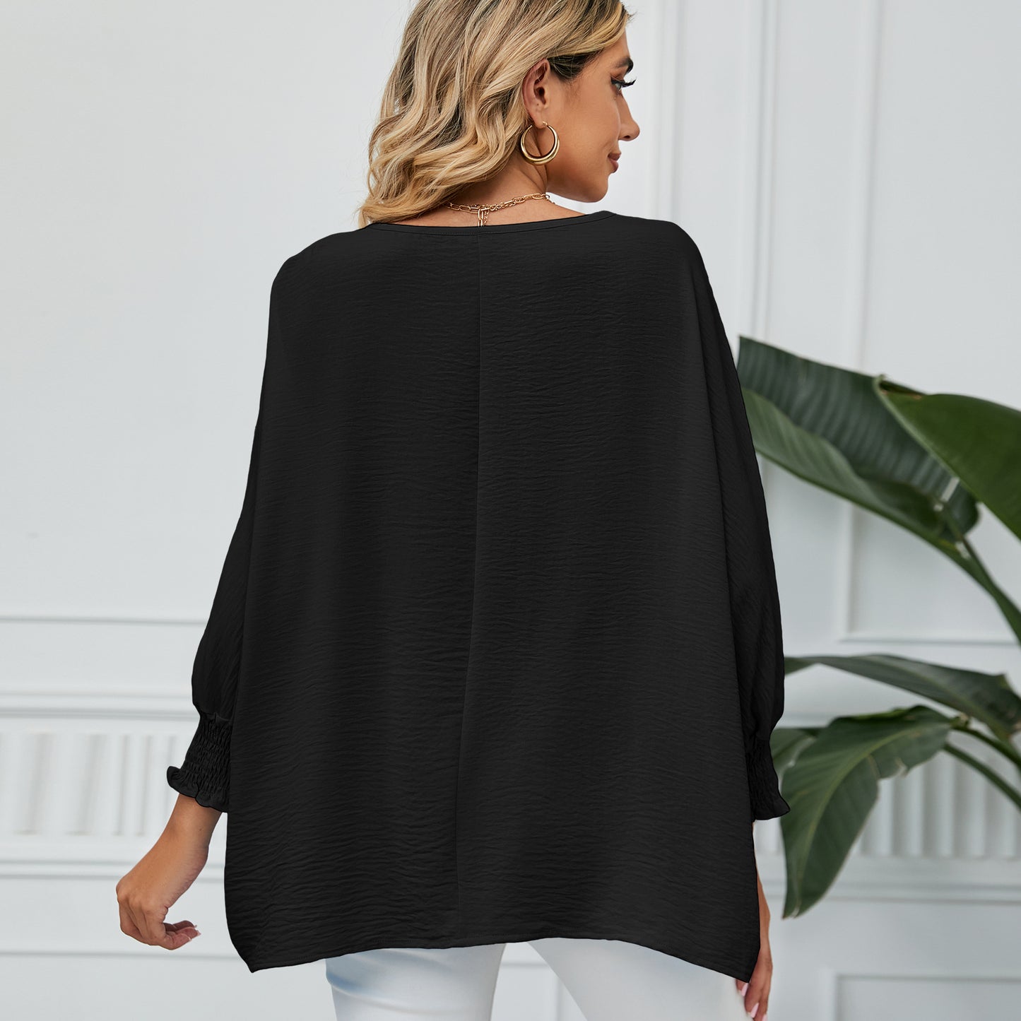 Women's oversized blouse with tapered sleeves Chic und Stil
