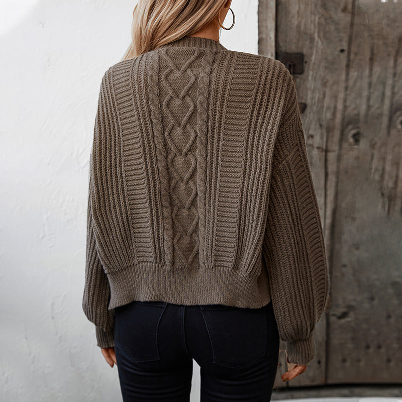 Veste en tricot pour femmes avec un design en tresses décoratif et un matériau doux et texturé Chic und Stil