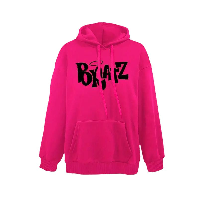 Pull à capuche surdimensionné pour femmes avec impression graphique accrocheuse Chic und Stil