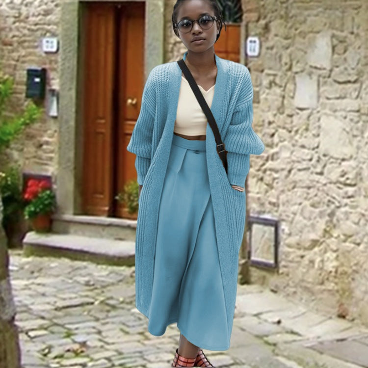 Cardigan long pour femmes avec une silhouette décontractée et des poches pratiques Chic und Stil