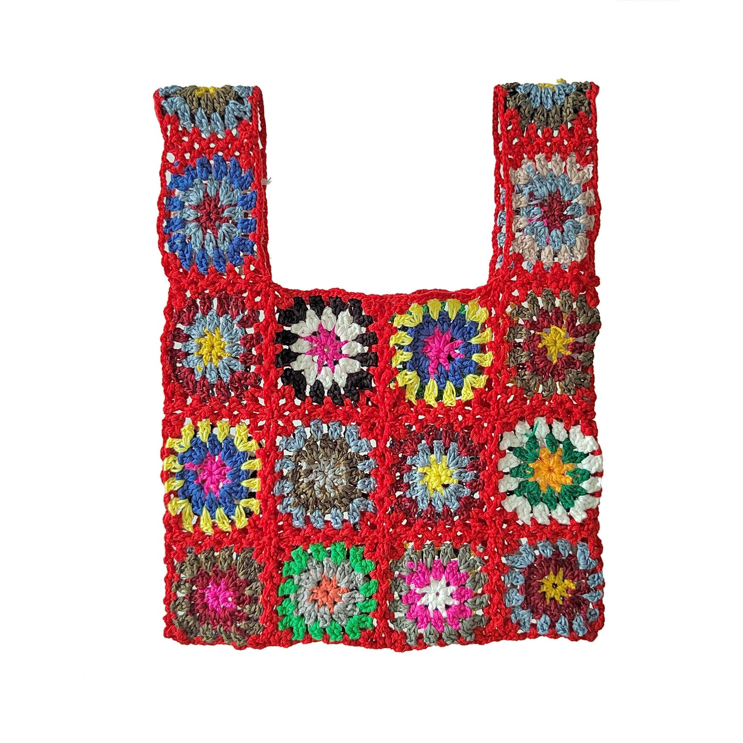 Sac à main en patchwork au crochet pour femmes Chic und Stil