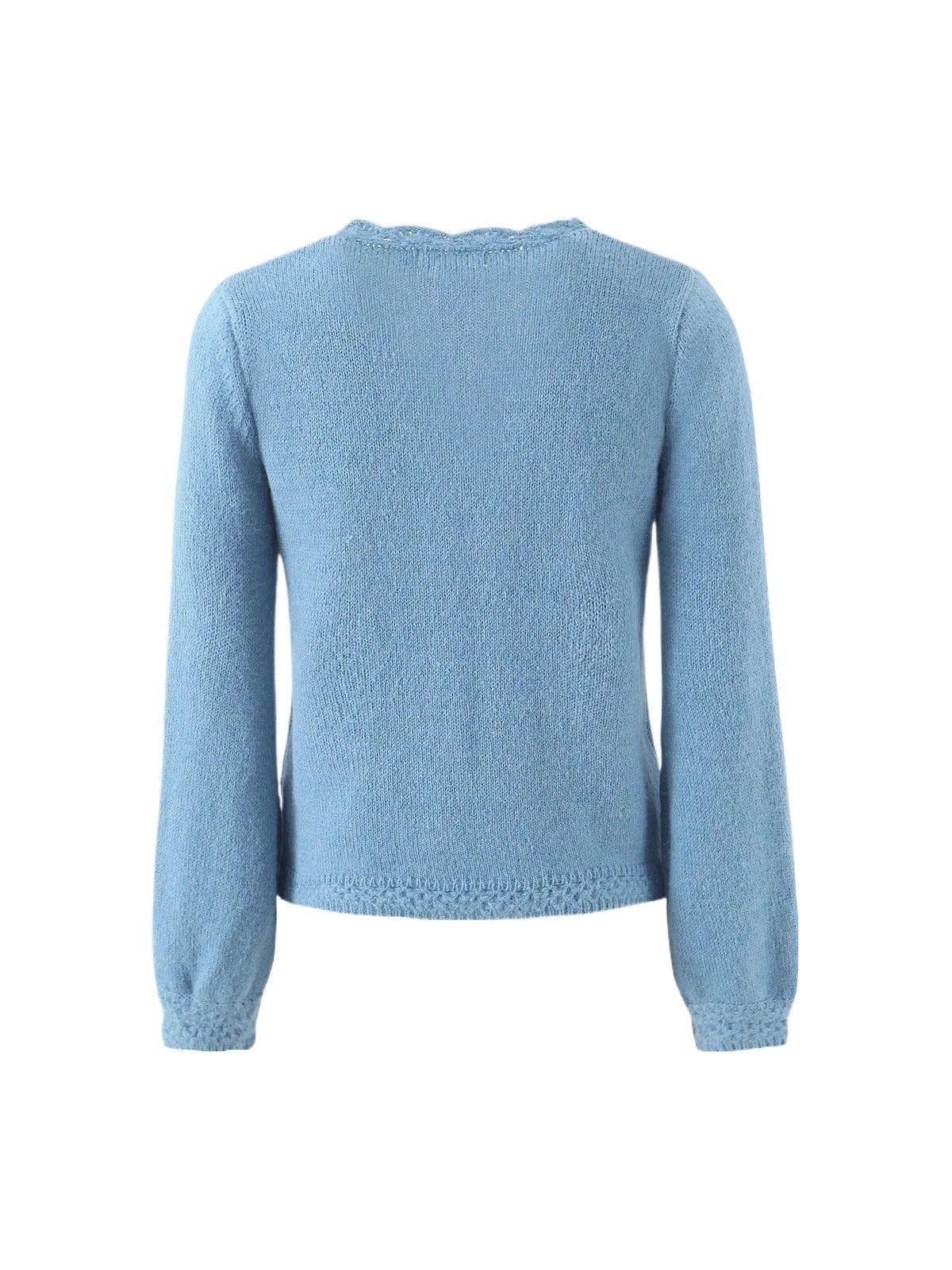 Dames élégante cardigan avec décolleté en V profond et boutons délicats Chic und Stil