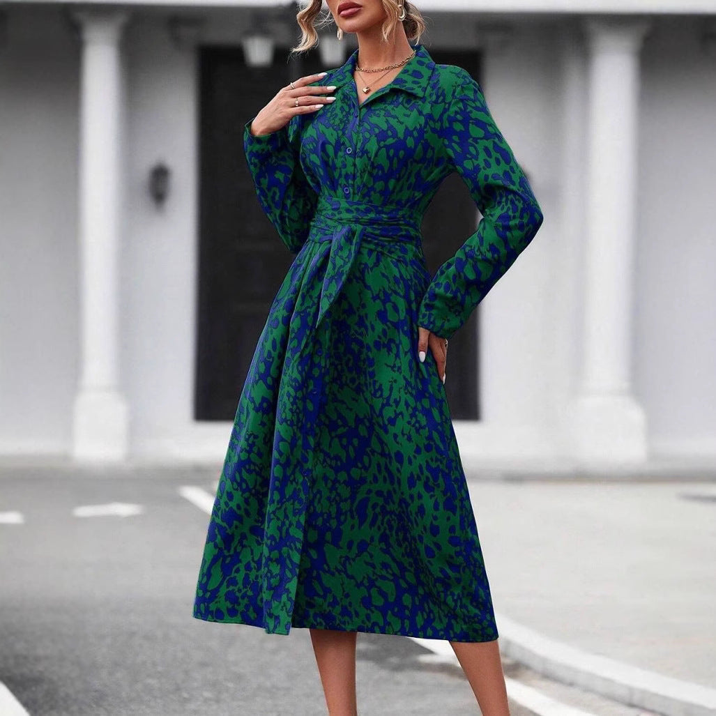 Robe midi élégante à fermeture à boutons Chic und Stil