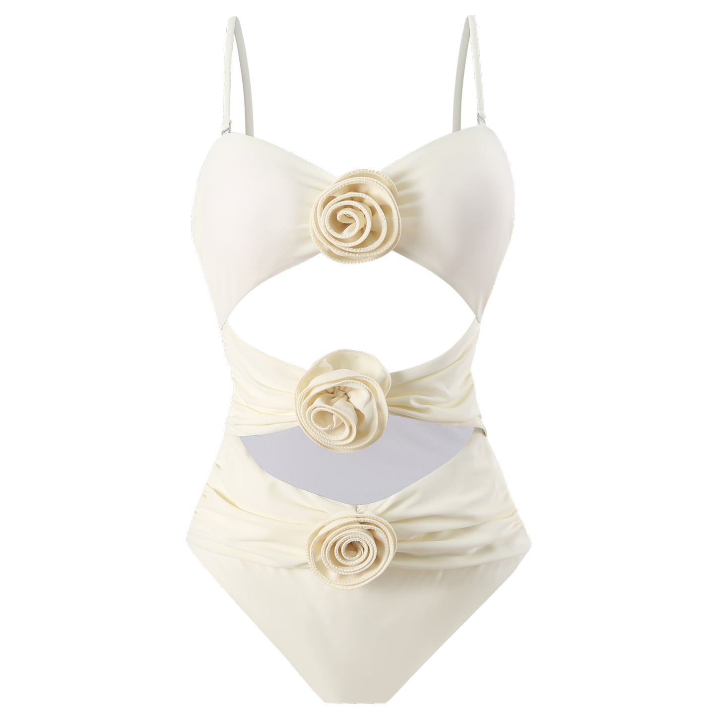 Maillot de bain élégant pour femmes avec des applications florales raffinées Chic und Stil