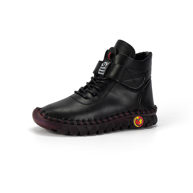 Bottes d'hiver pour femmes avec fermeture velcro réglable et profil robuste Chic und Stil