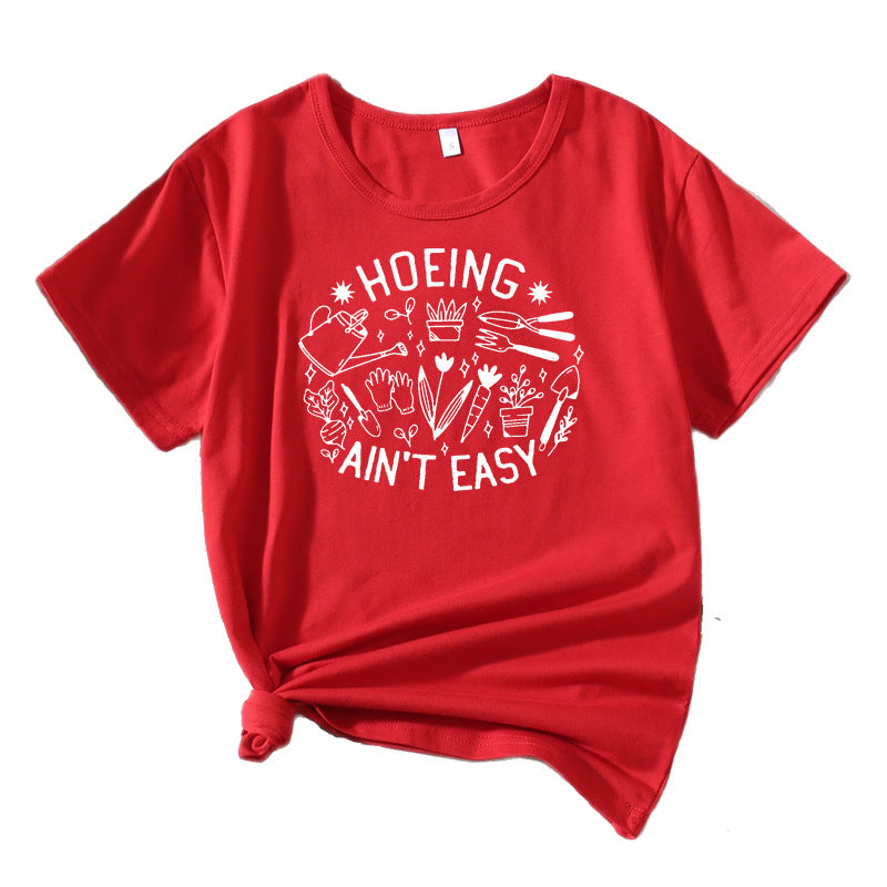 T-shirt humor de jardin décontracté pour dames Chic und Stil
