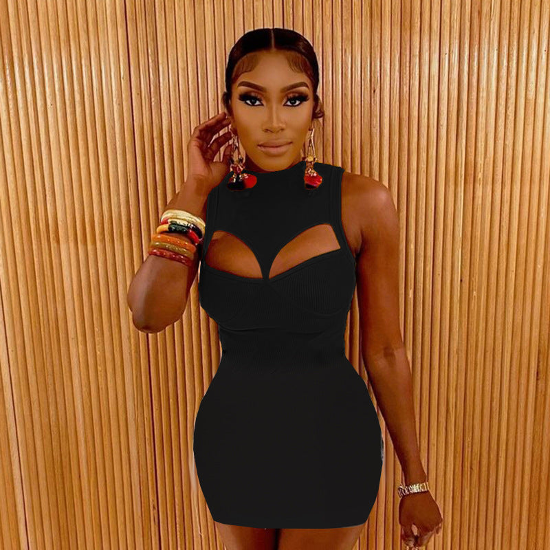 Robe mini cut-out stylée pour femmes Chic und Stil
