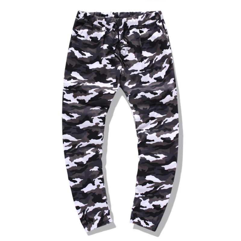 Men's cargo pants with modern camouflage design and elastic waistband Chic and Style