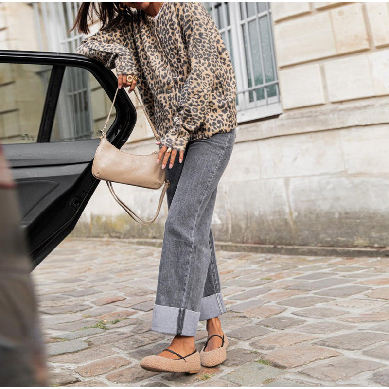 Cardigan tendance pour femmes avec motif animalier Chic und Stil