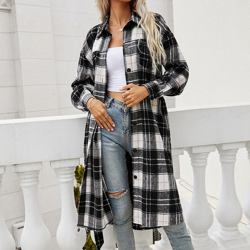 Chemise à manches longues en flanelle à motif écossais Chic und Stil