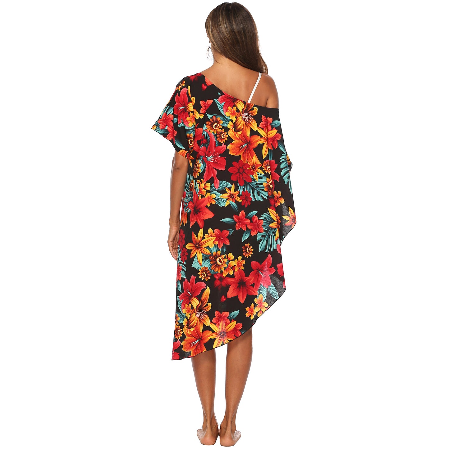 Robe Kaftan Imprimé Floral Femme Chic und Stil