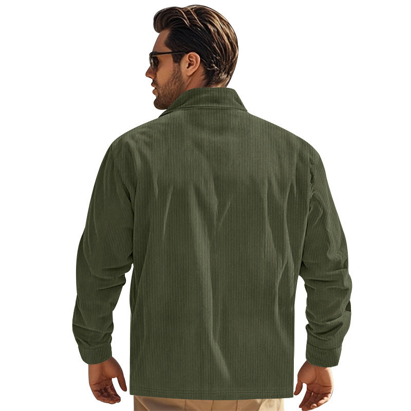 Veste en corduroy pour hommes avec poches poitrine pratiques et design structuré Chic und Stil