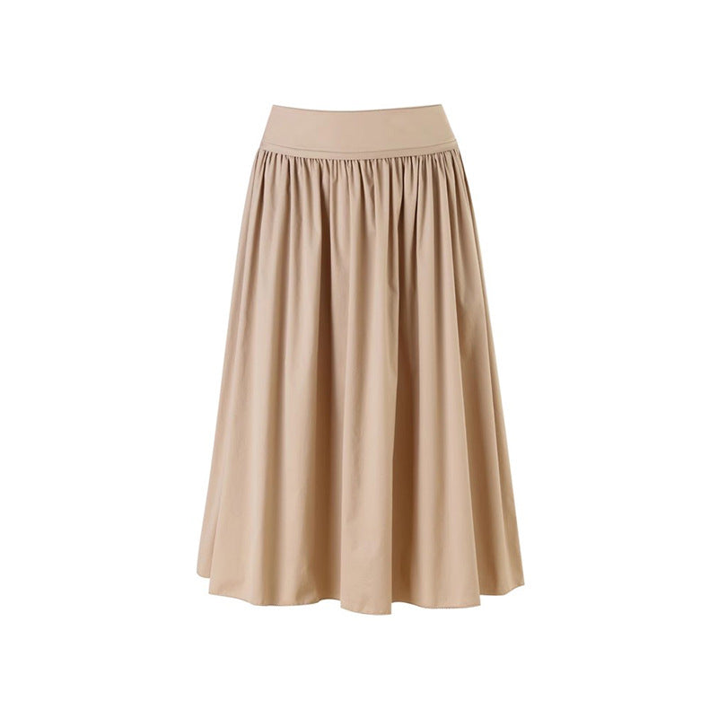 Fluid midi skirt for women with elastic waistband Chic und Stil