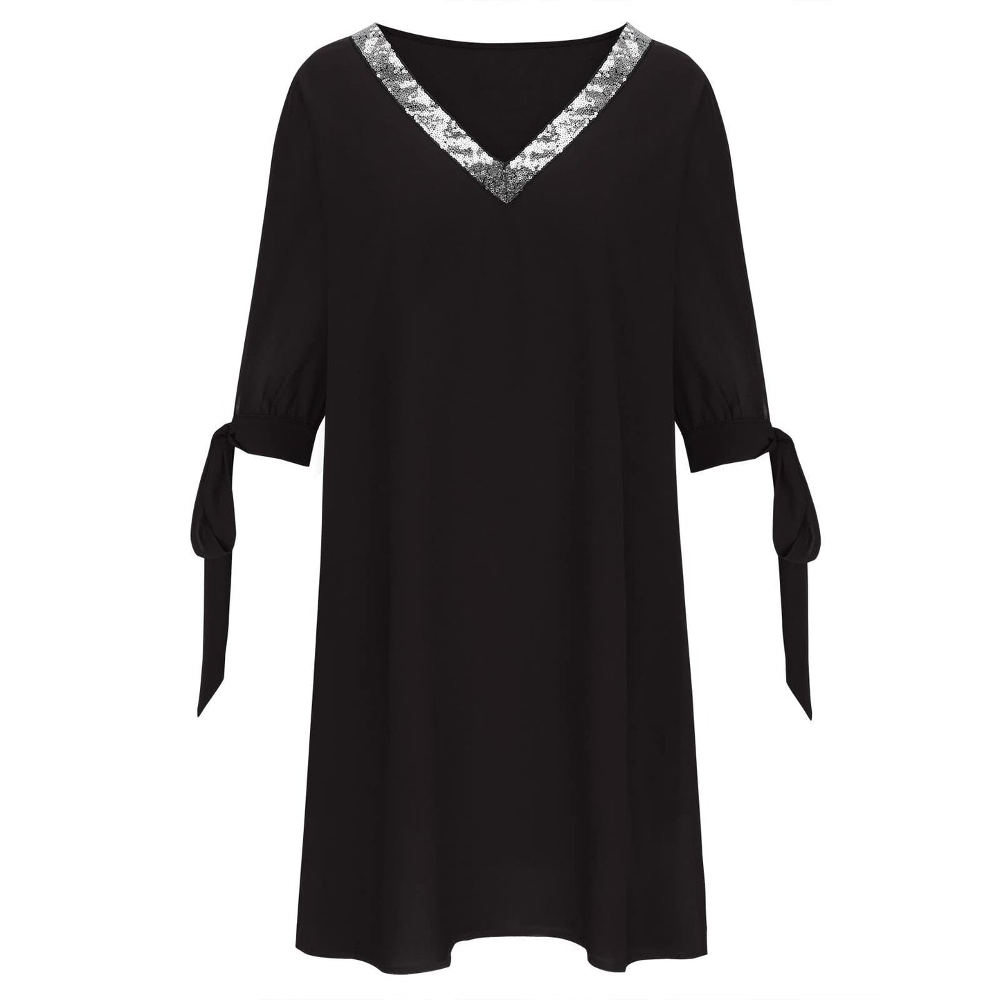 Robe de soirée élégante pour dames à décolleté en V Chic und Stil