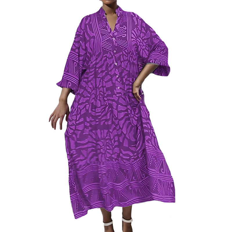 Robe tunique à manches longues pour femmes avec motif graphique moderne Chic und Stil
