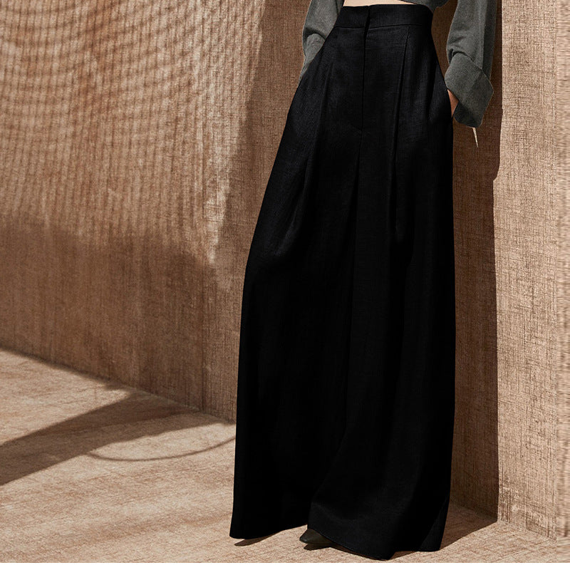 Pantalons larges taille haute pour femmes Chic und Stil 1750846761