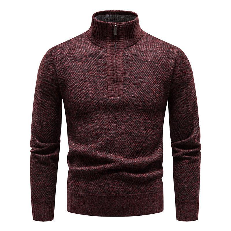 Pull homme avec demi-zip et design structuré Chic und Stil