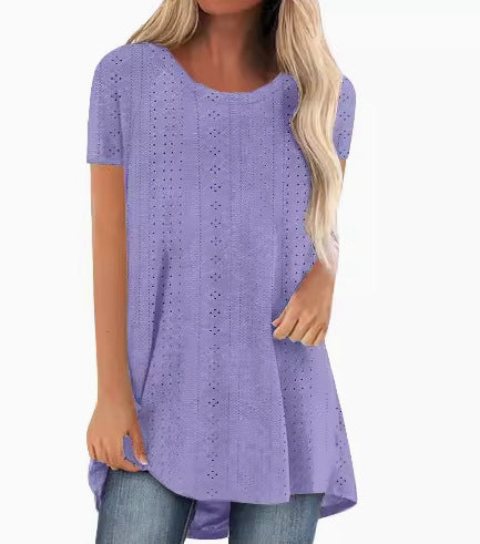 Tunique T-shirt short à manches pour femmes Chic und Stil