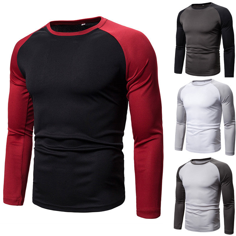 Hommes T-shirt de sport à manches longues en matériau fonctionnel respirant Chic und Stil