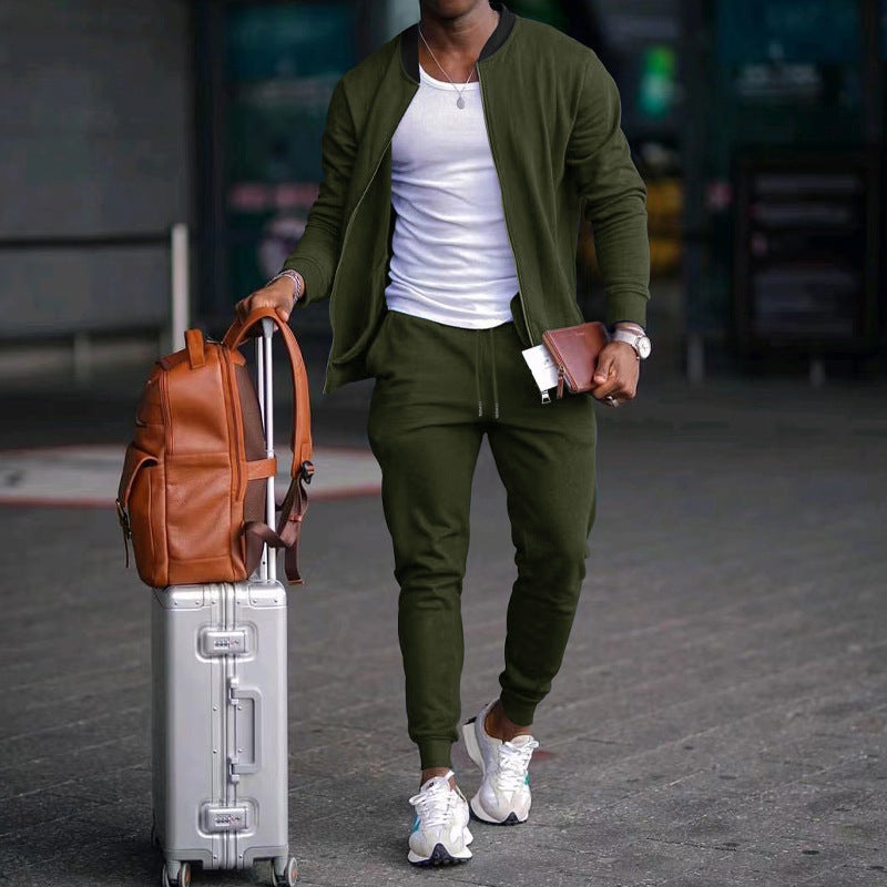 Veste de survêtement stylée pour hommes et pantalon de jogging Chic und Stil