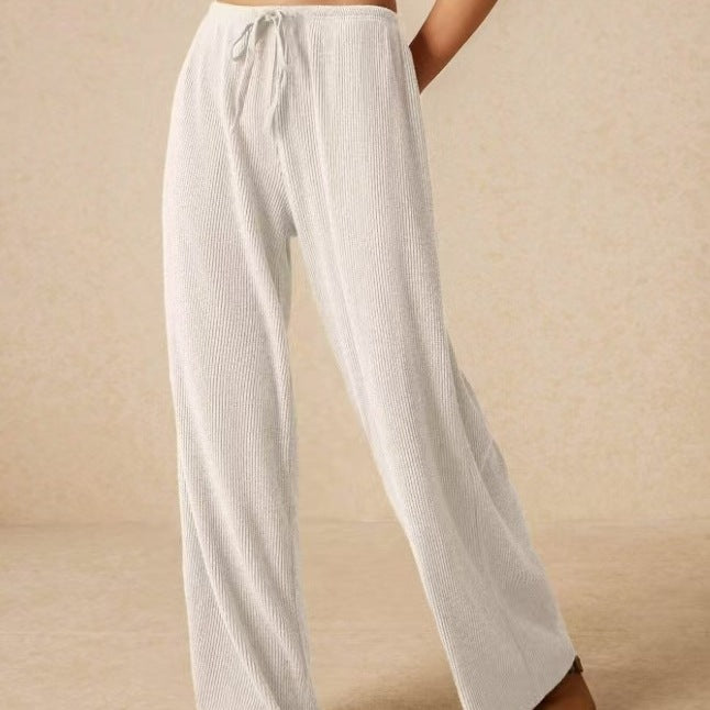Pantalon de détente ample pour femme avec ceinture élastique et cordon de serrage Chic und Stil