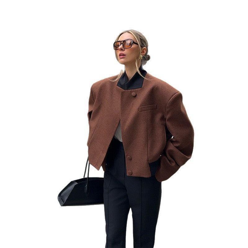 Blazer en laine oversize pour femmes Chic und Stil