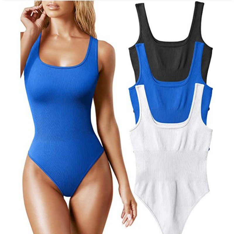 Maillot de bain femme à encolure haute côtelée Chic und Stil