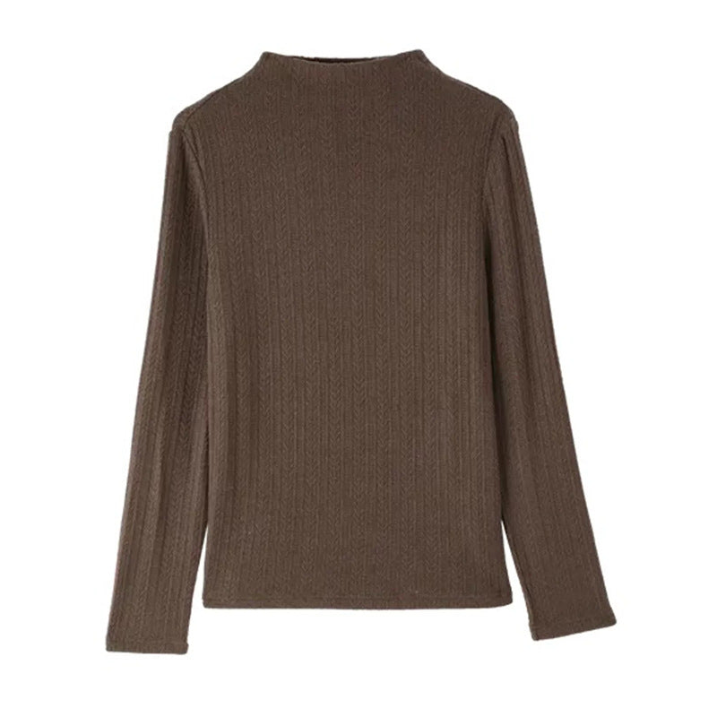 Pull torsadé à col roulé pour femmes Chic und Stil